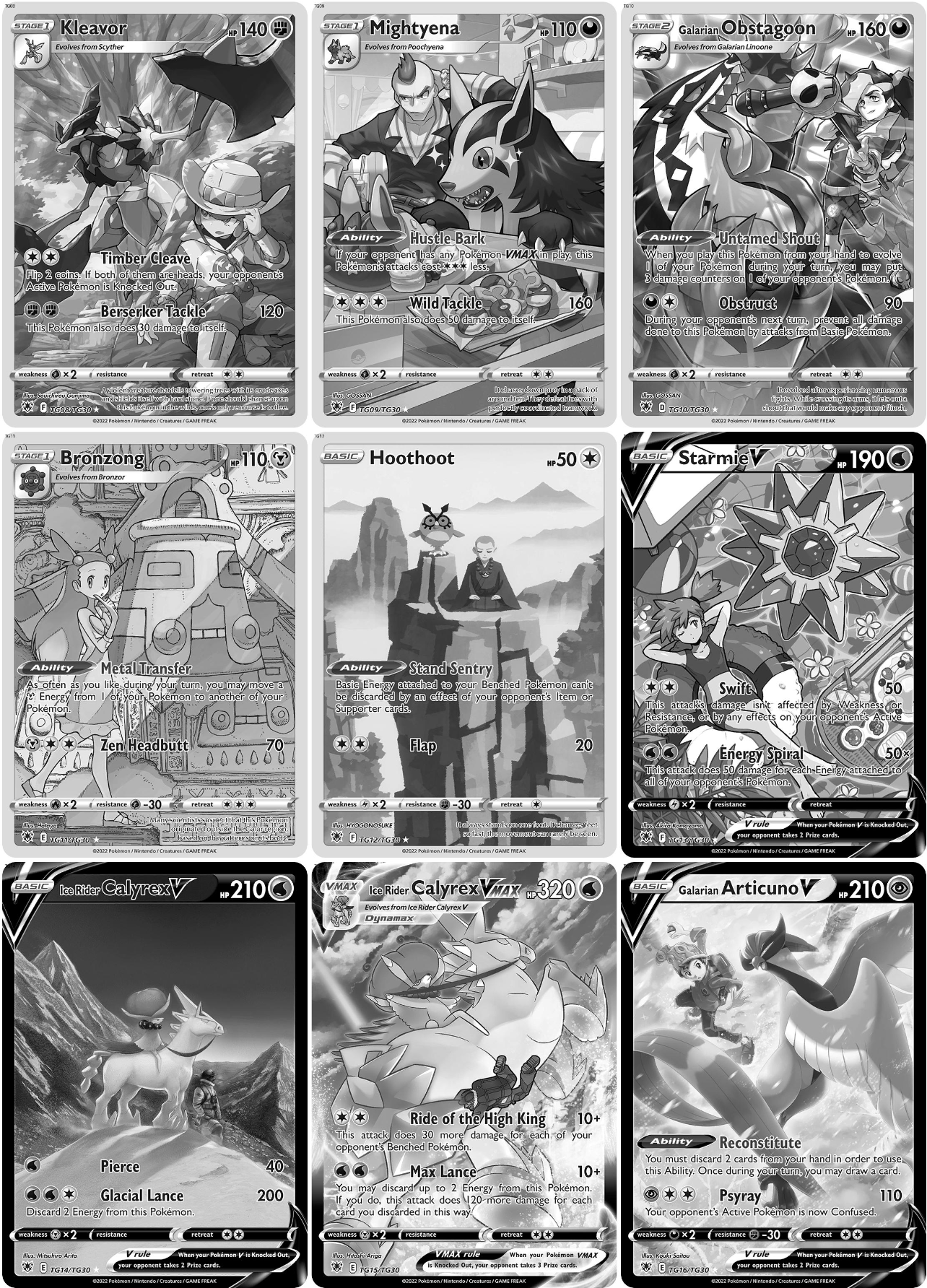 Sword & Shield: Astral Radiance Printable Master and Complete Set Binder Placeholders + Checklist (Digital Download)