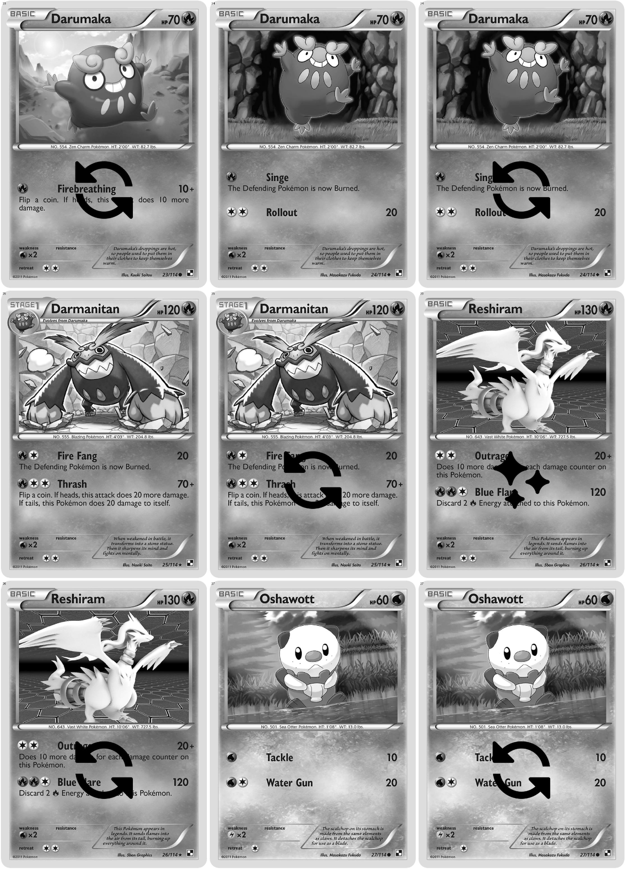 Black & White: Base Set Printable Master and Complete Set Binder Placeholders + Checklist (Digital Download)