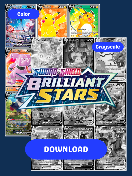 Sword & Shield: Brilliant Stars Printable Master and Complete Set Binder Placeholders + Checklist (Digital Download)