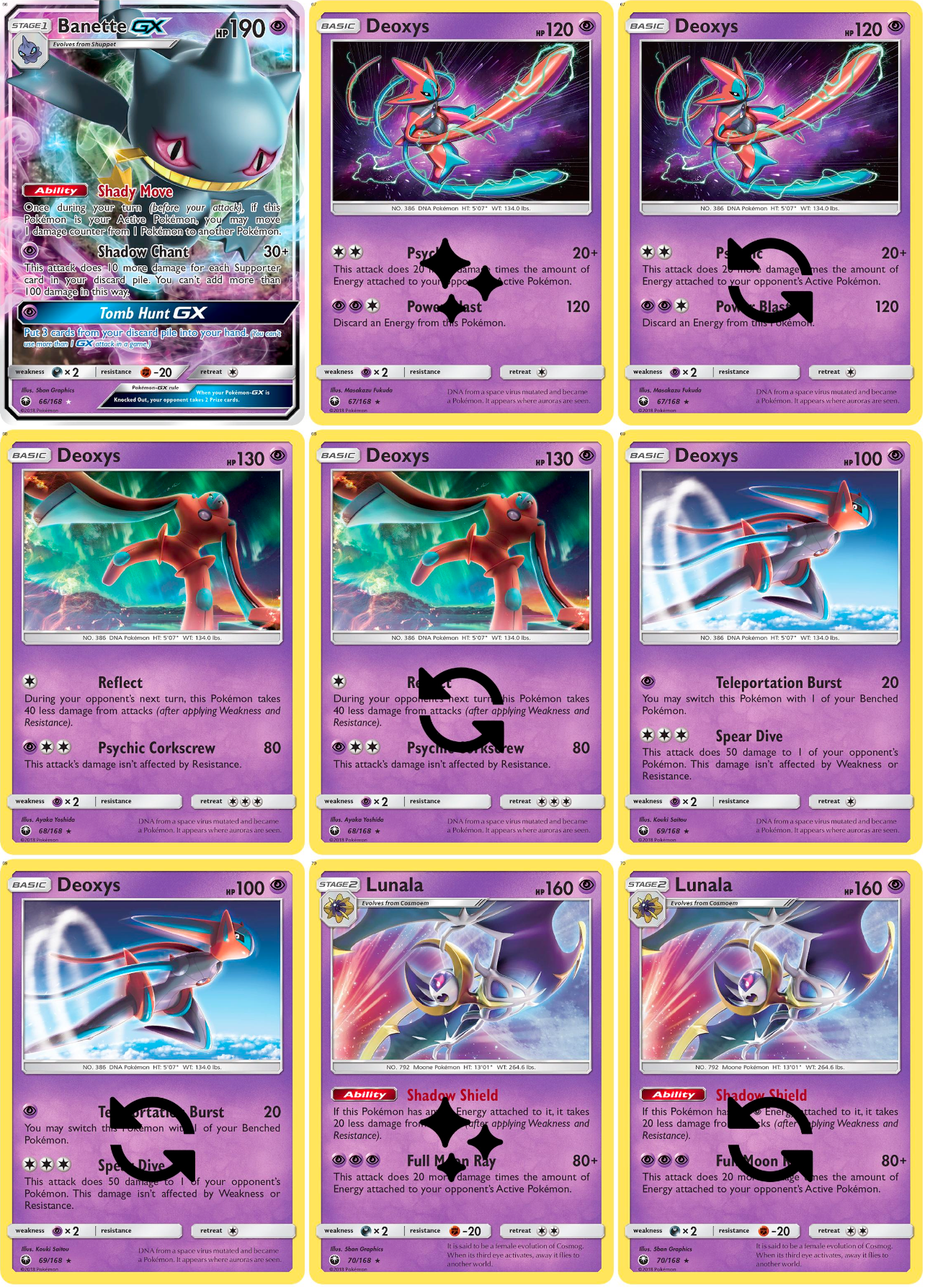 Sun & Moon: Celestial Storm Printable Master and Complete Set Binder Placeholders + Checklist (Digital Download)