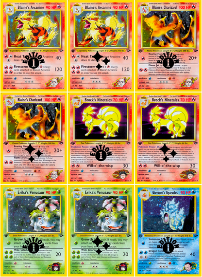 Gym: Challenge Printable Master and Complete Set Binder Placeholders + Checklist (Digital Download)