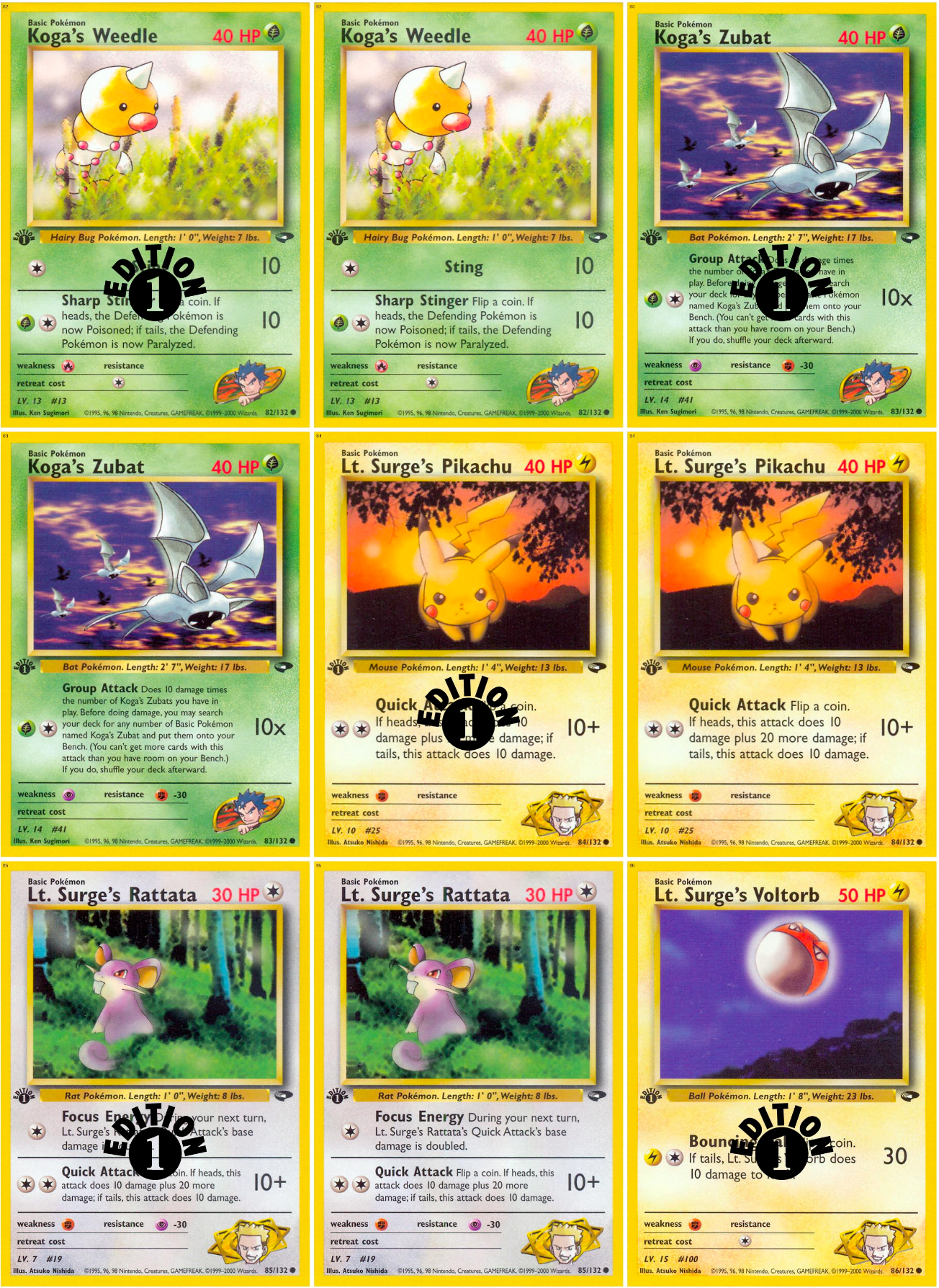 Gym: Challenge Printable Master and Complete Set Binder Placeholders + Checklist (Digital Download)