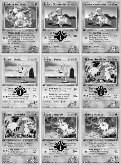 Gym: Challenge Printable Master and Complete Set Binder Placeholders + Checklist (Digital Download)