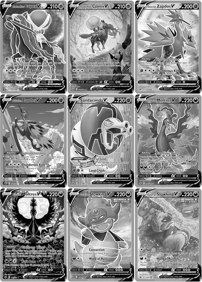 Sword & Shield: Chilling Reign Printable Master and Complete Set Binder Placeholders + Checklist (Digital Download)