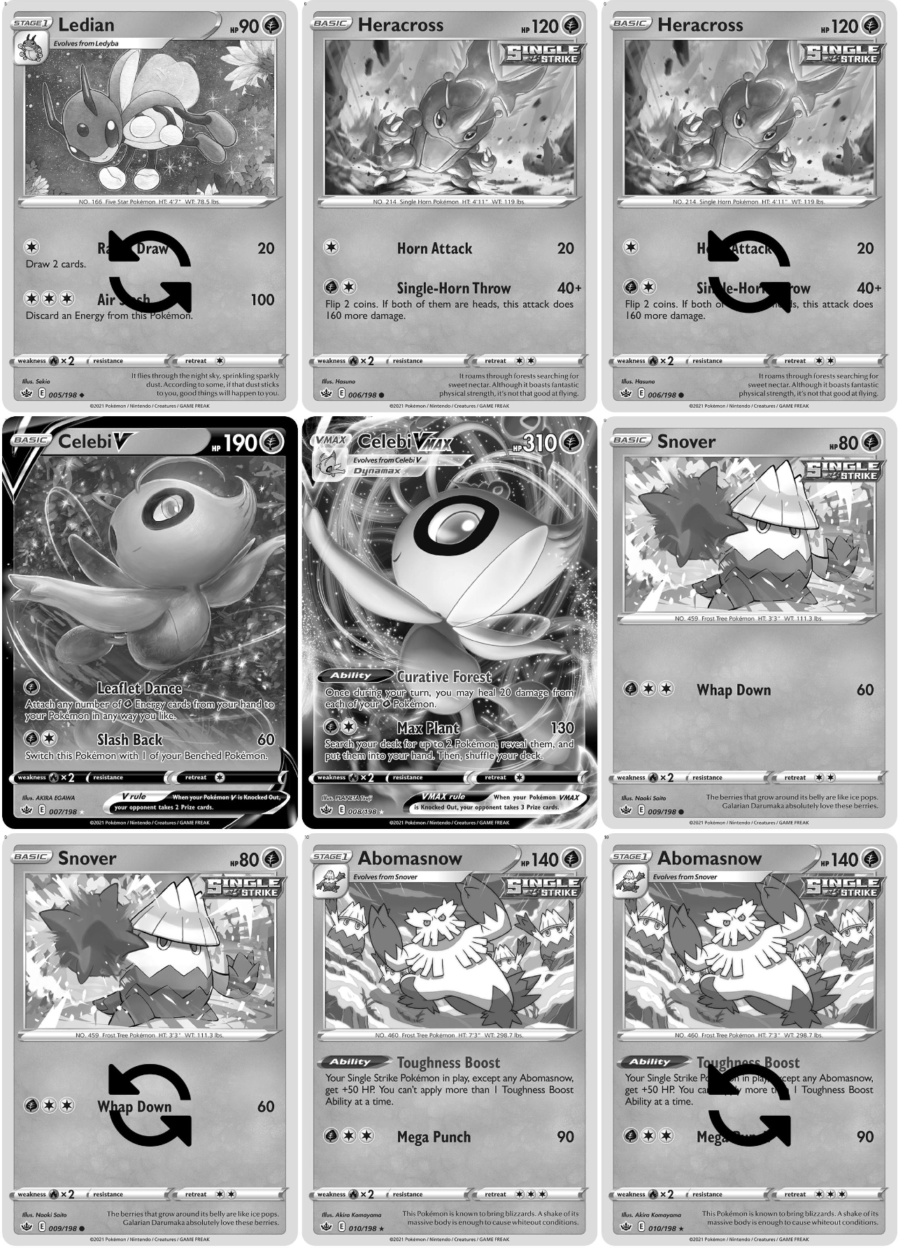 Sword & Shield: Chilling Reign Printable Master and Complete Set Binder Placeholders + Checklist (Digital Download)