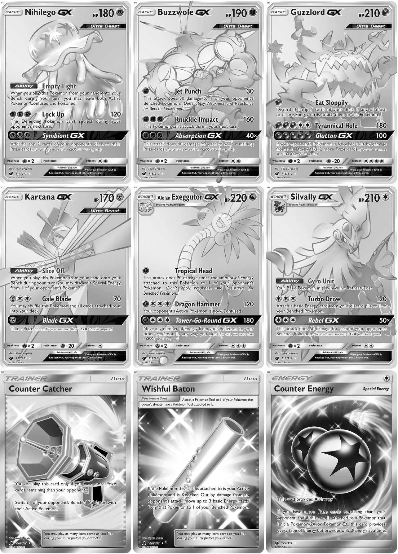 Sun & Moon: Crimson Invasion Printable Master Set Binder Placeholders + Checklist (Digital Download)