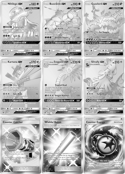 Sun & Moon: Crimson Invasion Printable Master Set Binder Placeholders + Checklist (Digital Download)