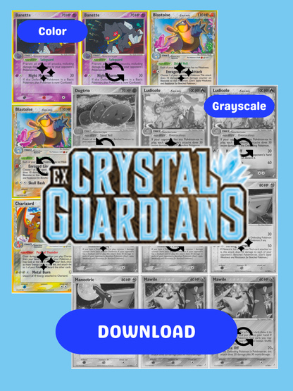 EX: Crystal Guardians Printable Master and Complete Set Binder Placeholders + Checklist (Digital Download)