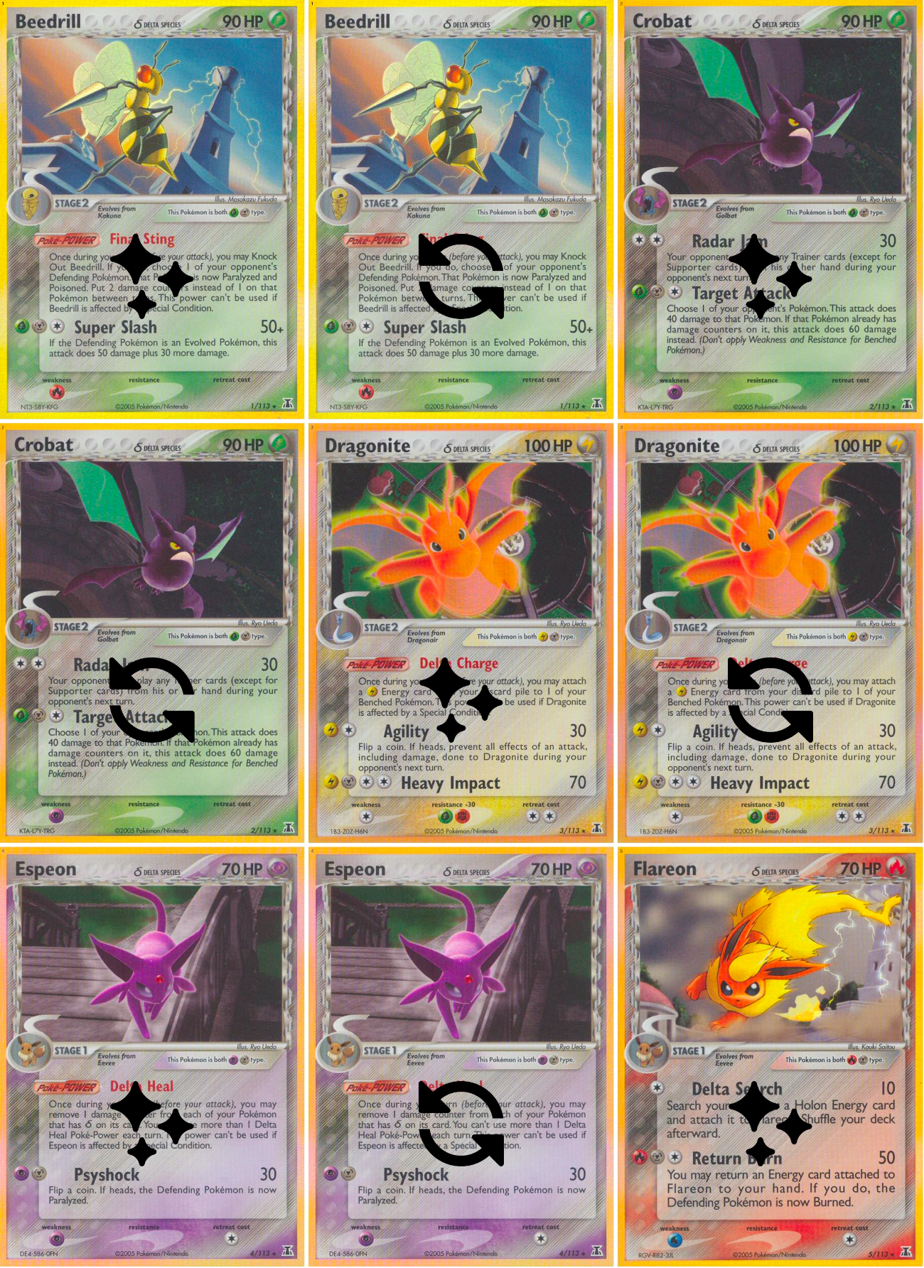 EX: Delta Species Printable Master and Complete Set Binder Placeholders + Checklist (Digital Download)