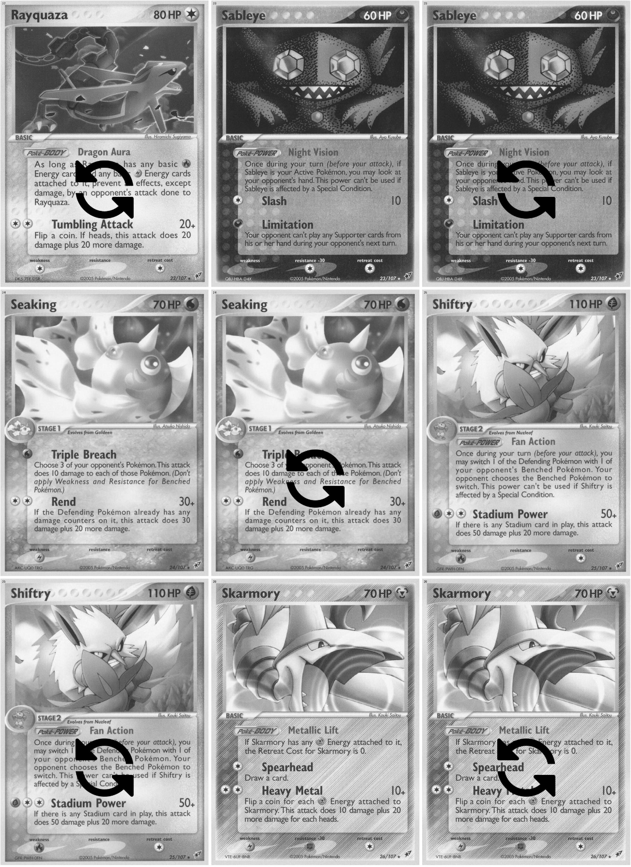 EX: Deoxys Printable Master and Complete Set Binder Placeholders + Checklist (Digital Download)