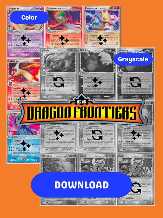 EX: Dragon Frontiers Printable Master and Complete Set Binder Placeholders + Checklist (Digital Download)
