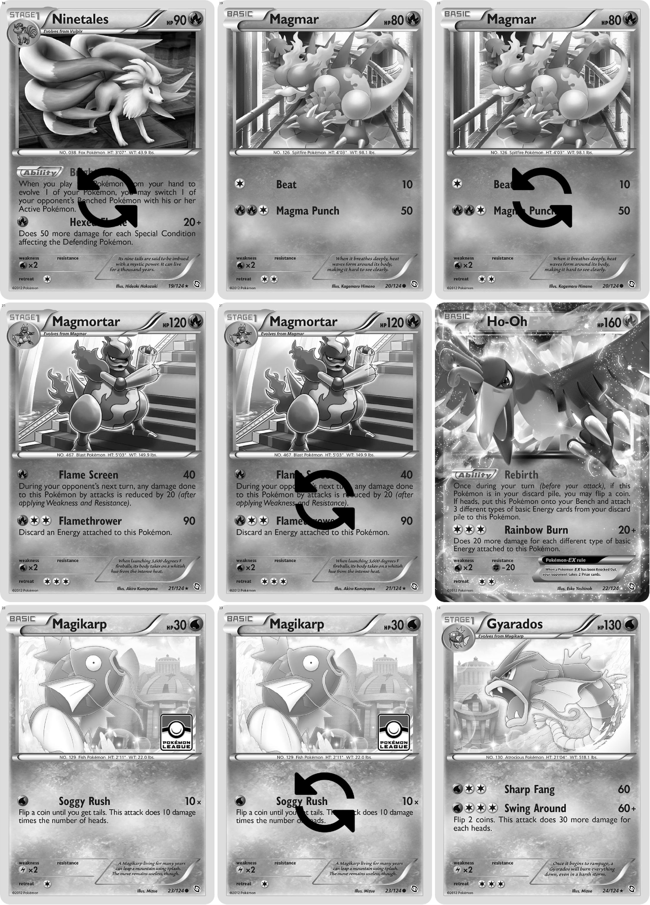 Black & White: Dragons Exalted Printable Master and Complete Set Binder Placeholders + Checklist (Digital Download)