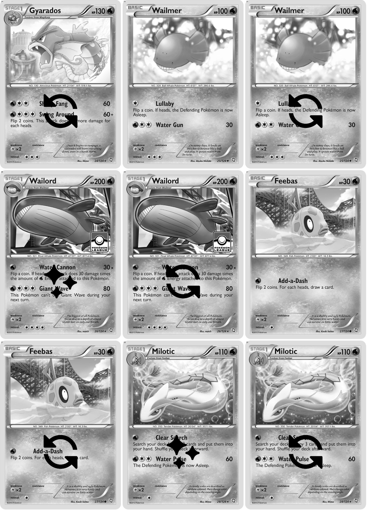 Black & White: Dragons Exalted Printable Master and Complete Set Binder Placeholders + Checklist (Digital Download)