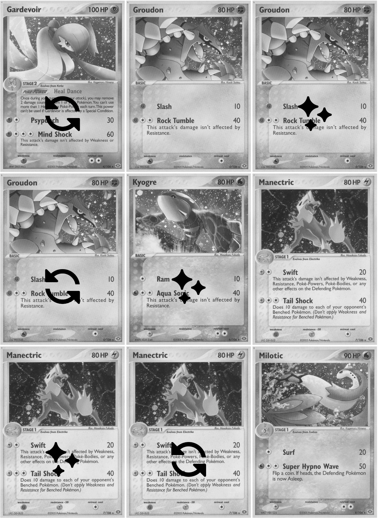 EX: Emerald Printable Master and Complete Set Binder Placeholders + Checklist (Digital Download)