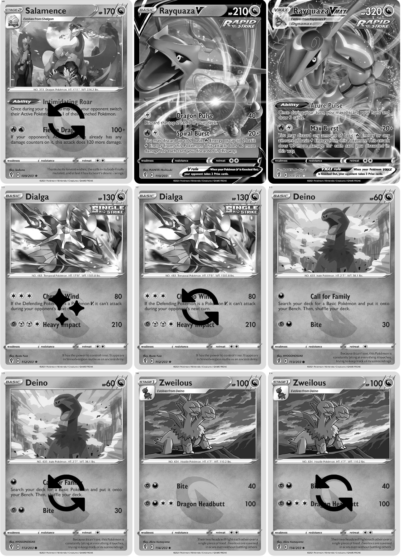 Sword & Shield: Evolving Skies Printable Master and Complete Set Binder Placeholders + Checklist (Digital Download)