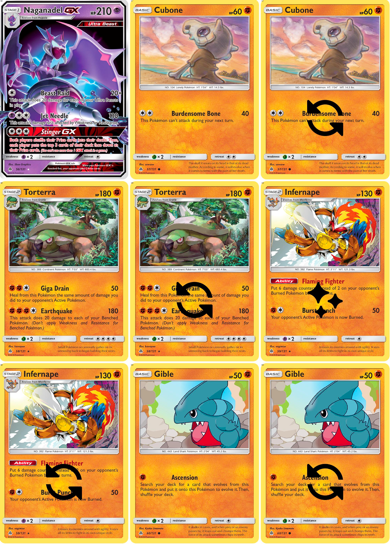 Sun & Moon: Forbidden Light Printable Master and Complete Set Binder Placeholders + Checklist (Digital Download)