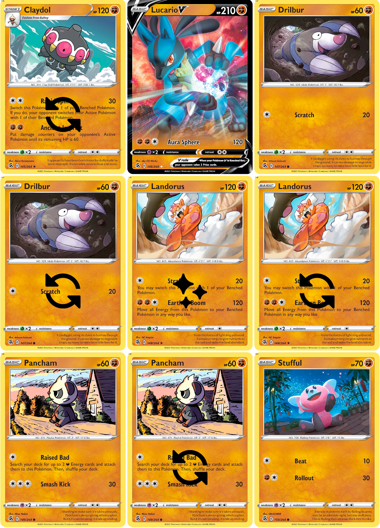 Sword & Shield: Fusion Strike Printable Master and Complete Set Binder Placeholders + Checklist (Digital Download)