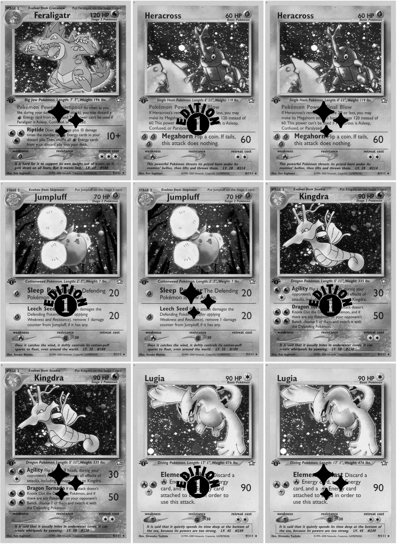 Neo: Genesis Printable Master and Complete Set Binder Placeholders + Checklist (Digital Download)