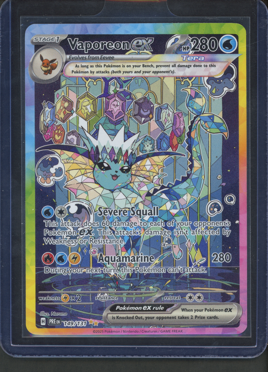 149/131 - Vaporeon ex – Prismatic Evolutions – Special Illustration Rare