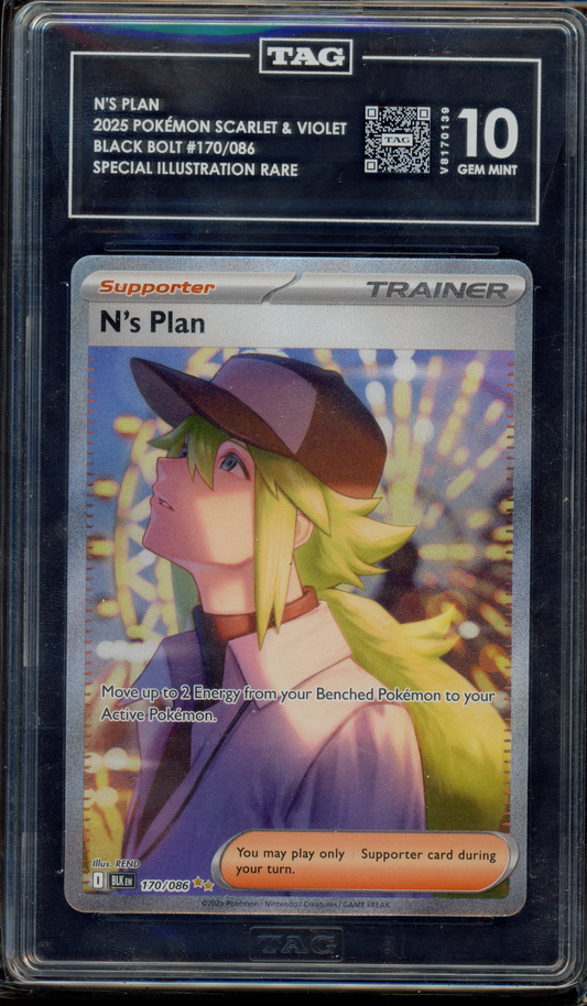 170/086 - N's Plan – Black Bolt – Special Illustration Rare (Graded)