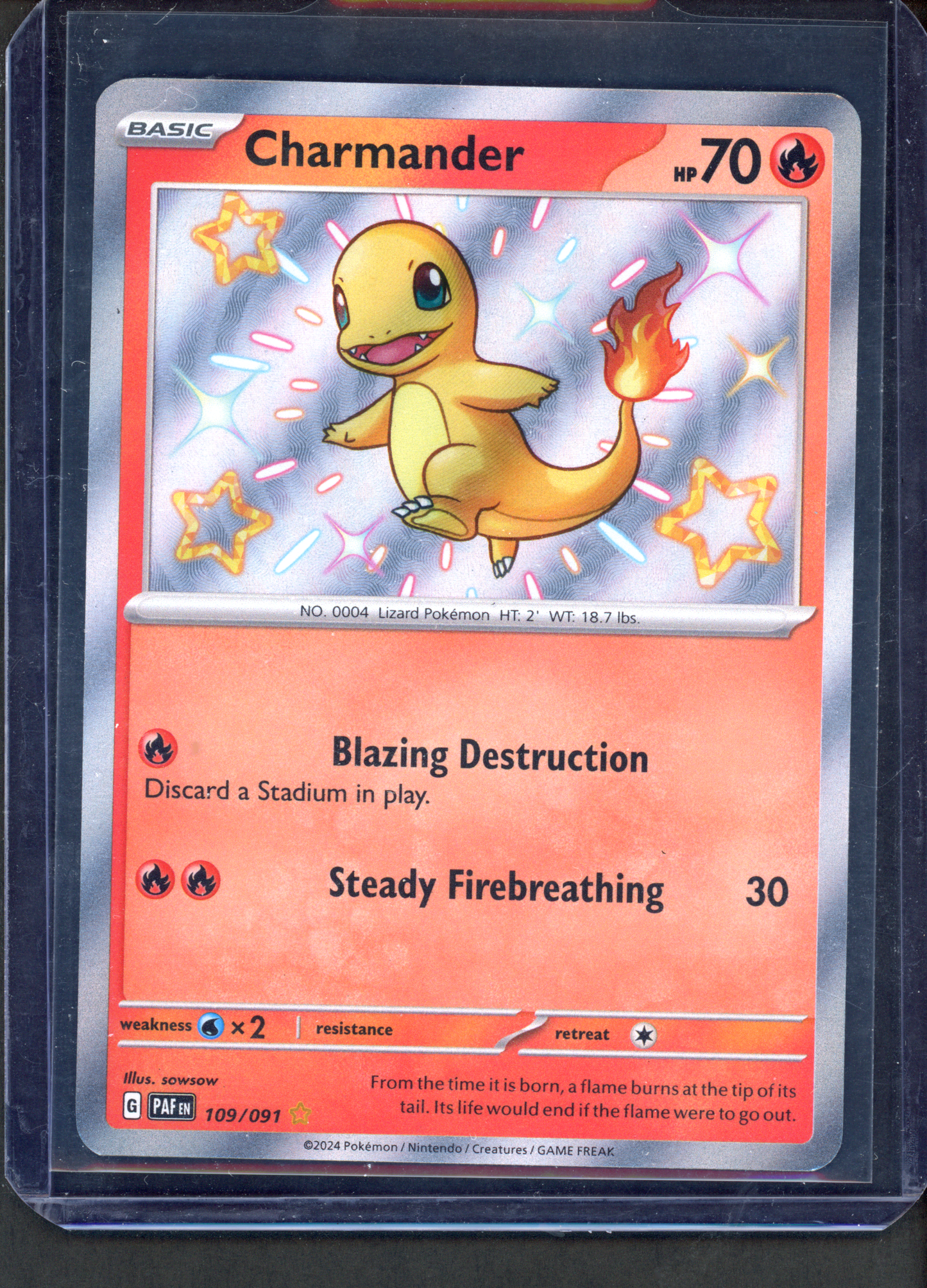 109/091 - Charmander – Paldean Fates – Shiny Rare