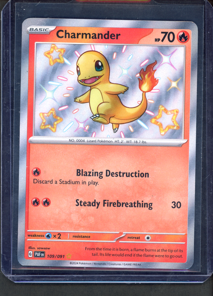 109/091 - Charmander – Paldean Fates – Shiny Rare