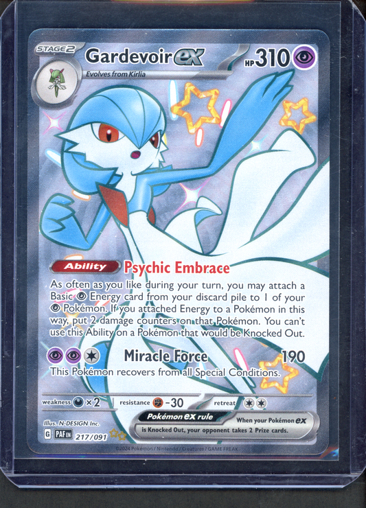 217/091 - Gardevoir ex – Paldean Fates – Shiny Ultra Rare