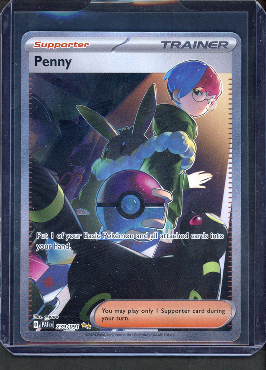 239/091 - Penny – Paldean Fates – Special Illustration Rare