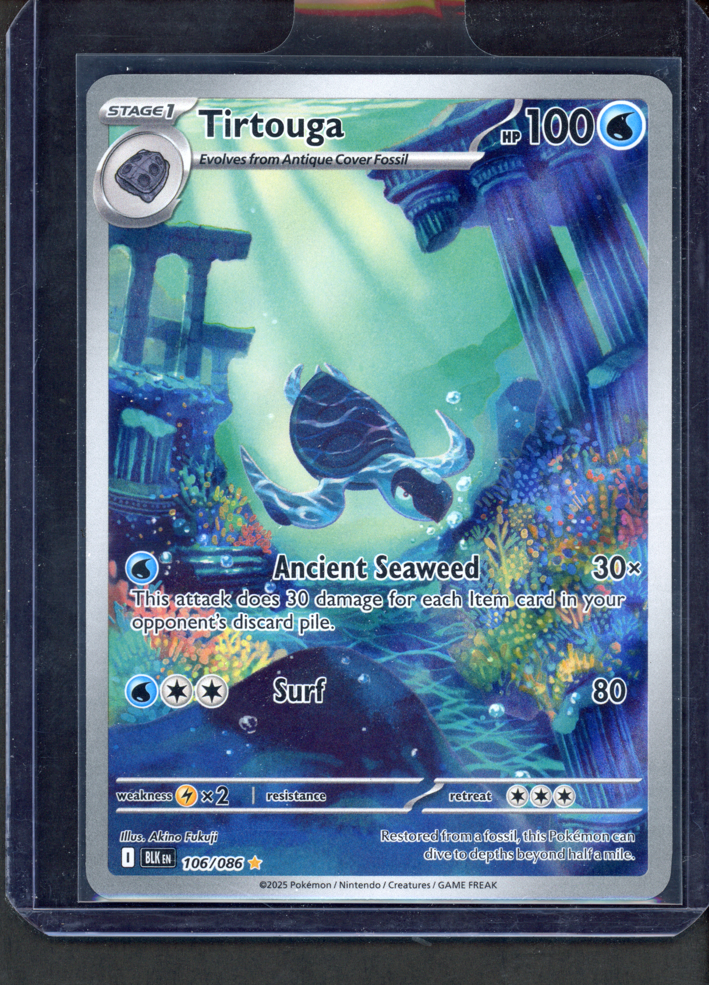 106/086 - Tirtouga – Black Bolt – Illustration Rare