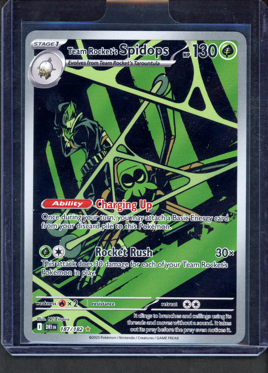 187/182 - Team Rocket's Spidops – Destined Rivals – Illustration Rare