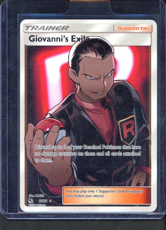 067/068 - Giovanni's Exile – Hidden Fates – Rare Ultra