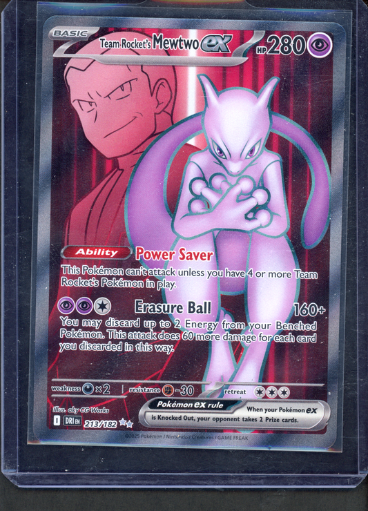 213/182 - Team Rocket's Mewtwo ex – Destined Rivals – Ultra Rare