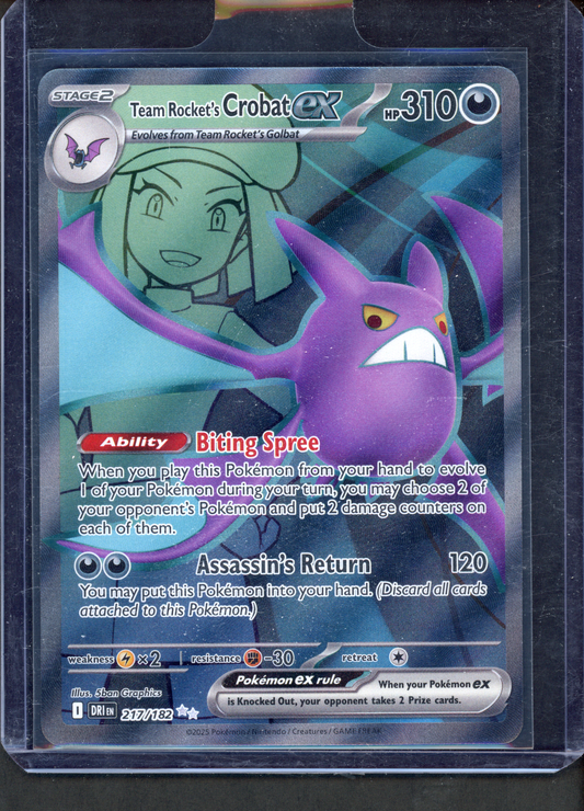 217/182 - Team Rocket's Crobat ex – Destined Rivals – Ultra Rare
