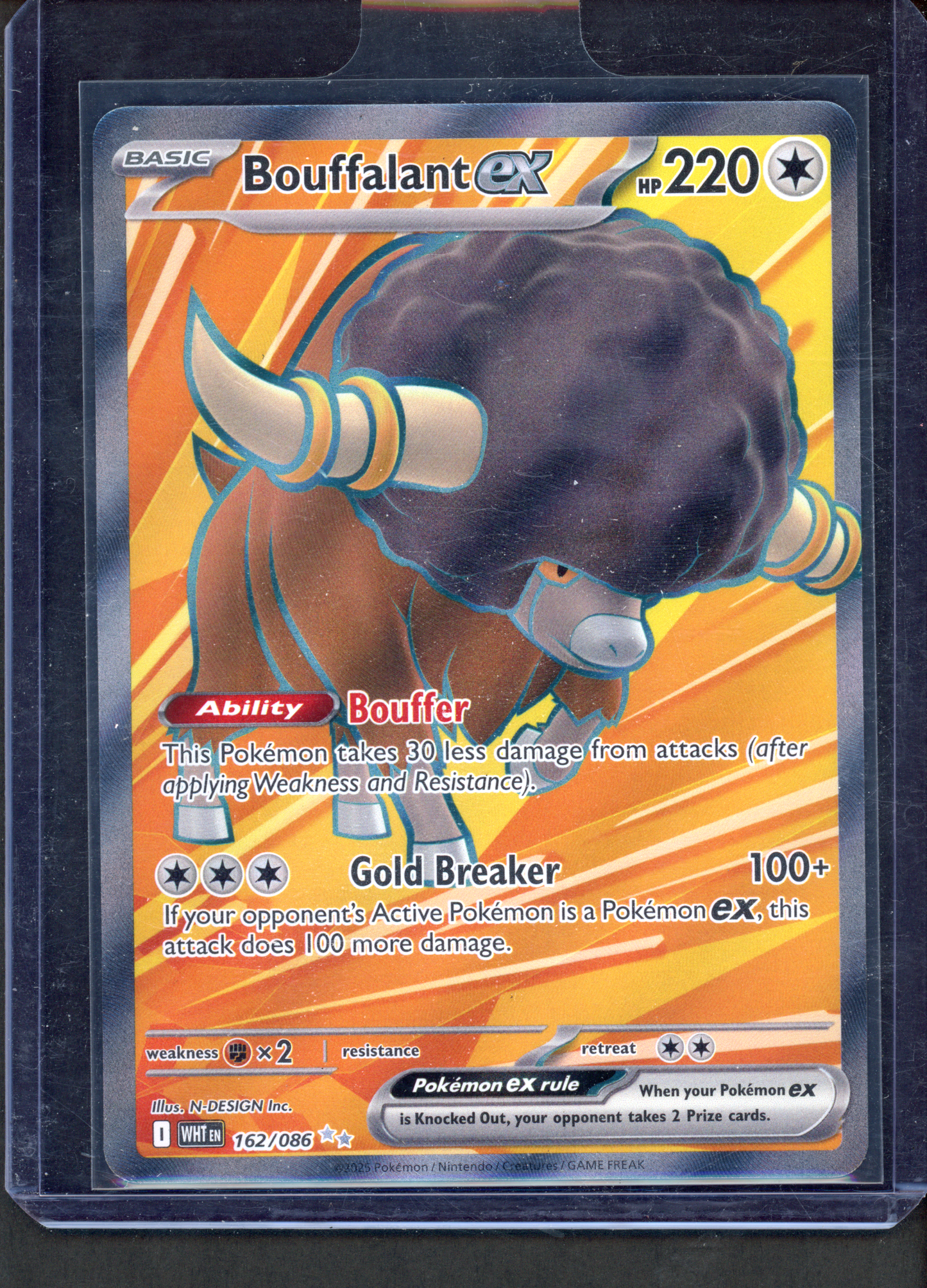 162/086 - Bouffalant ex – White Flare – Ultra Rare