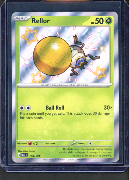 108/091 - Rellor – Paldean Fates – Shiny Rare