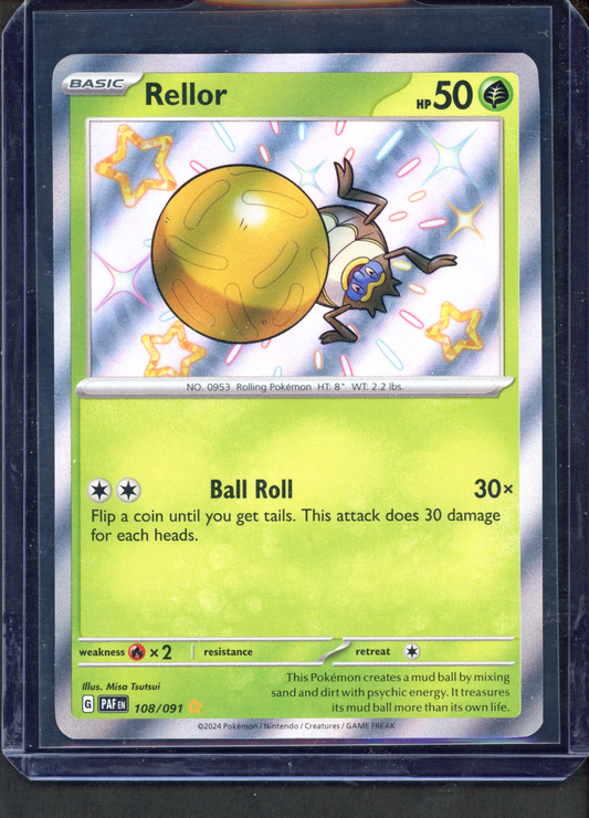 108/091 - Rellor – Paldean Fates – Shiny Rare