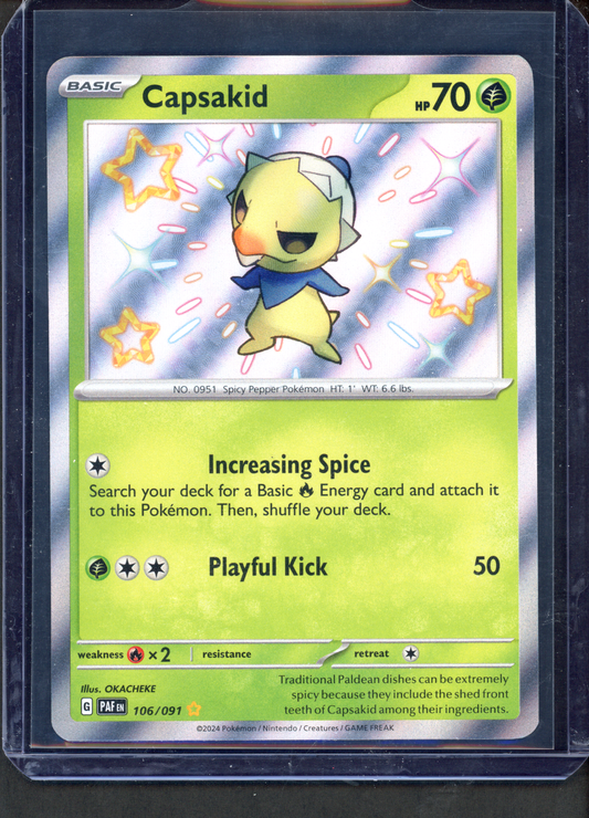 106/091 - Capsakid – Paldean Fates – Shiny Rare