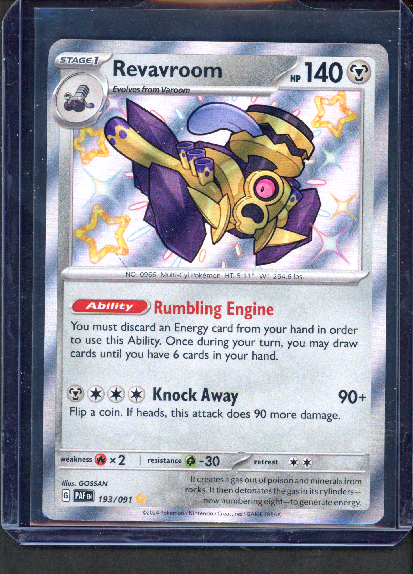 193/091 - Revavroom – Paldean Fates – Shiny Rare
