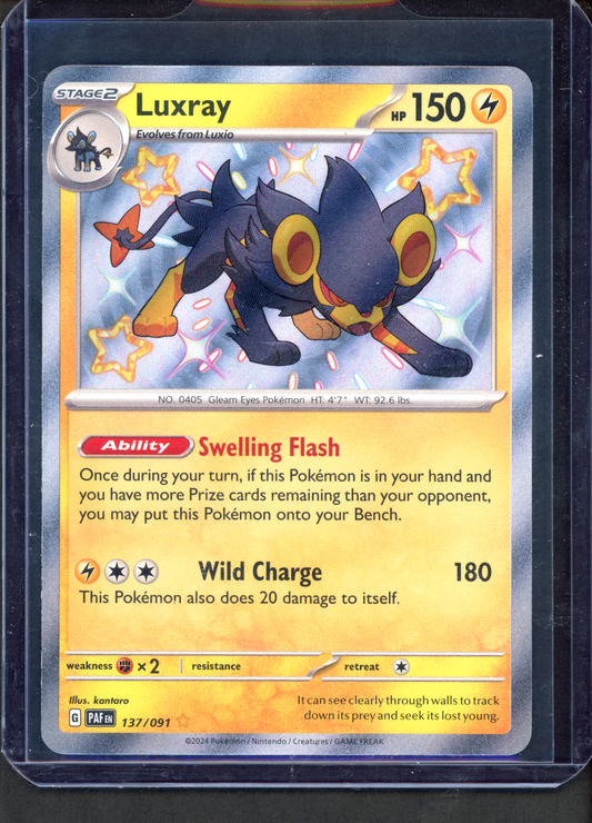 137/091 - Luxray – Paldean Fates – Shiny Rare