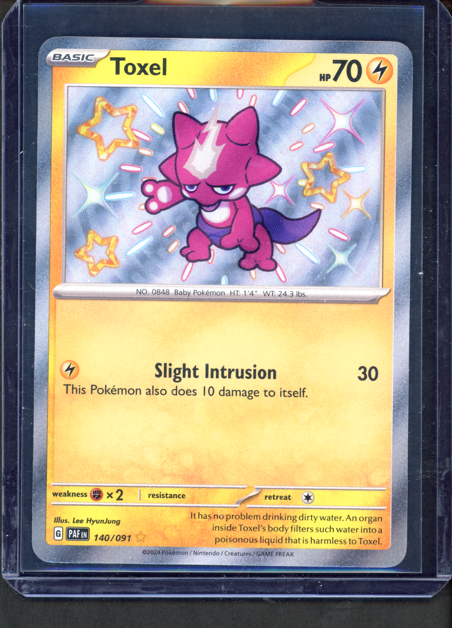 140/091 - Toxel – Paldean Fates – Shiny Rare