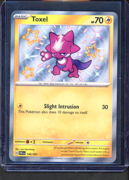140/091 - Toxel – Paldean Fates – Shiny Rare