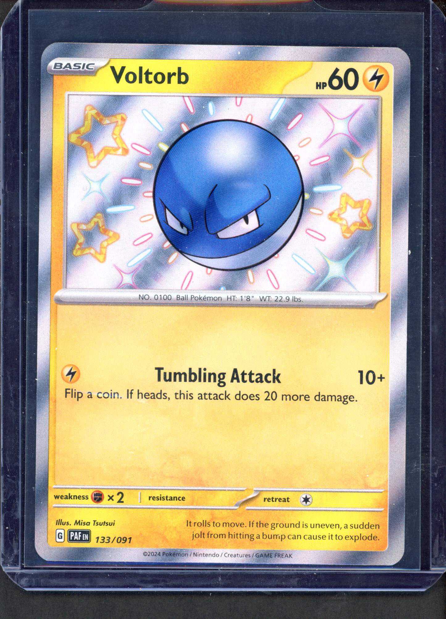 133/091 - Voltorb – Paldean Fates – Shiny Rare