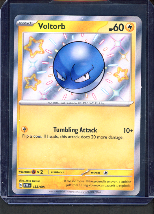 133/091 - Voltorb – Paldean Fates – Shiny Rare