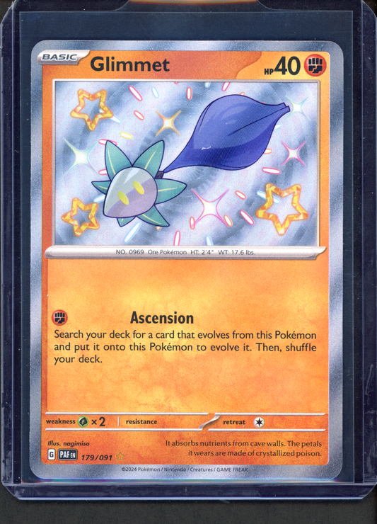 179/091 - Glimmet – Paldean Fates – Shiny Rare