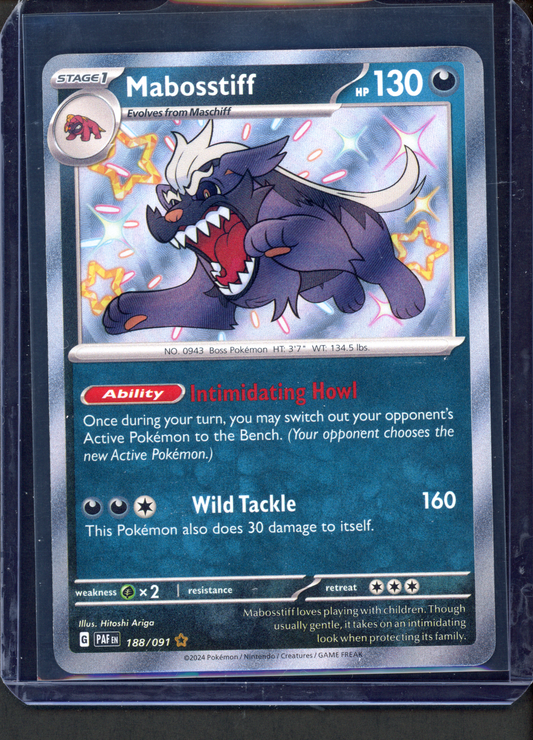 188/091 - Mabosstiff – Paldean Fates – Shiny Rare