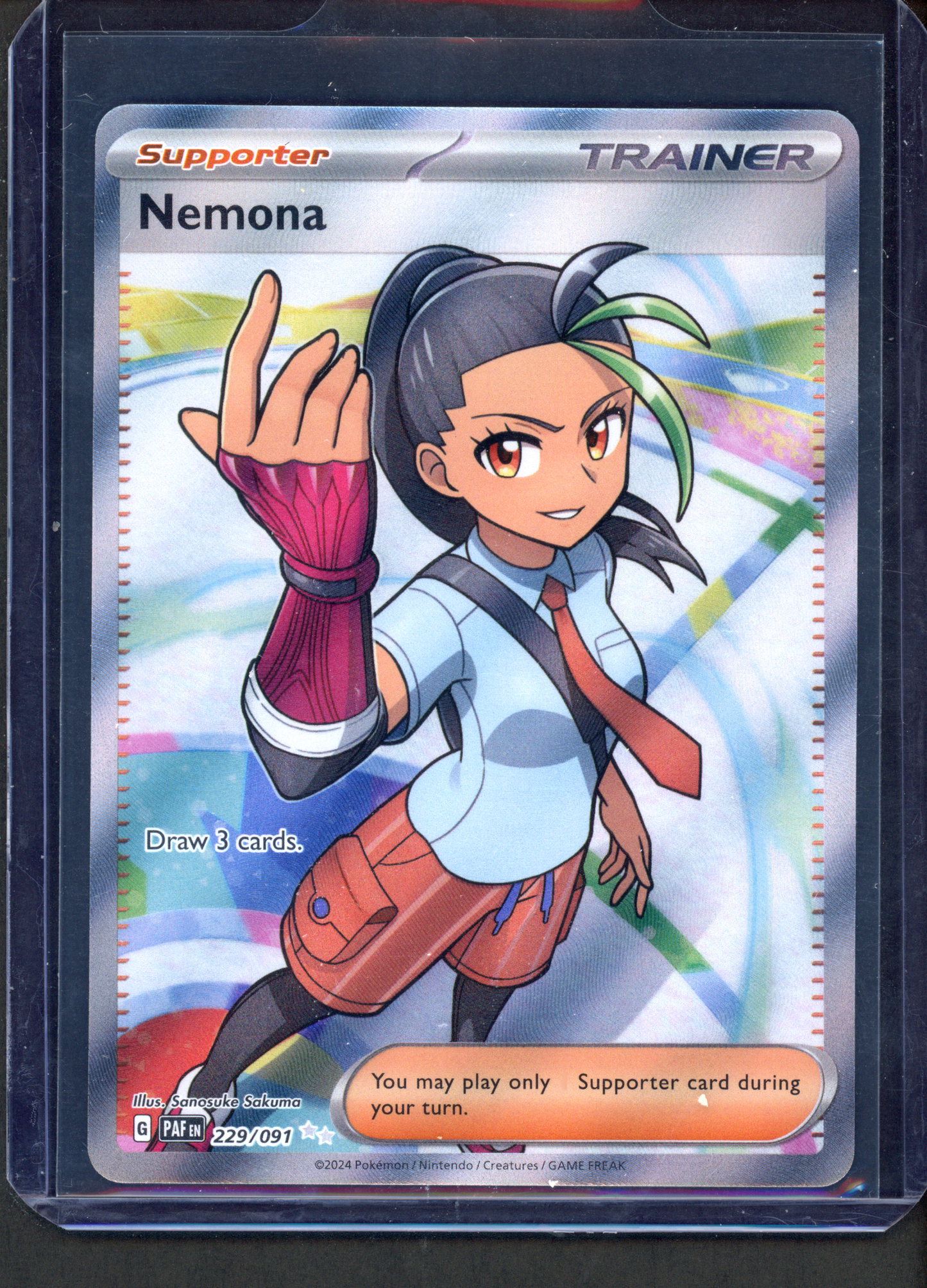 229/091 - Nemona – Paldean Fates – Ultra Rare