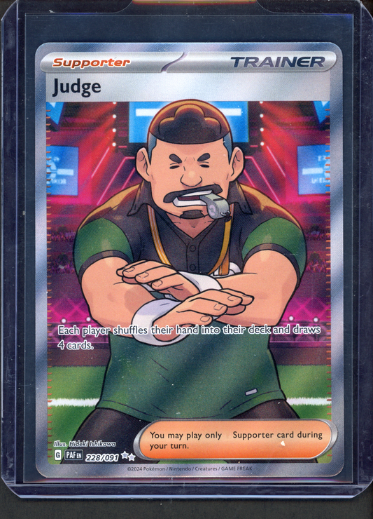 228/091 - Judge – Paldean Fates – Ultra Rare