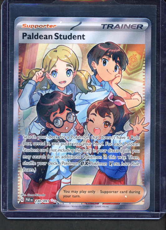 230/091 - Paldean Student – Paldean Fates – Ultra Rare
