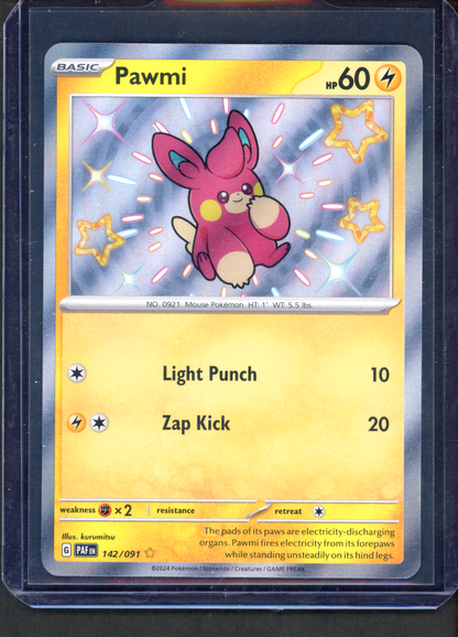 142/091 - Pawmi – Paldean Fates – Shiny Rare