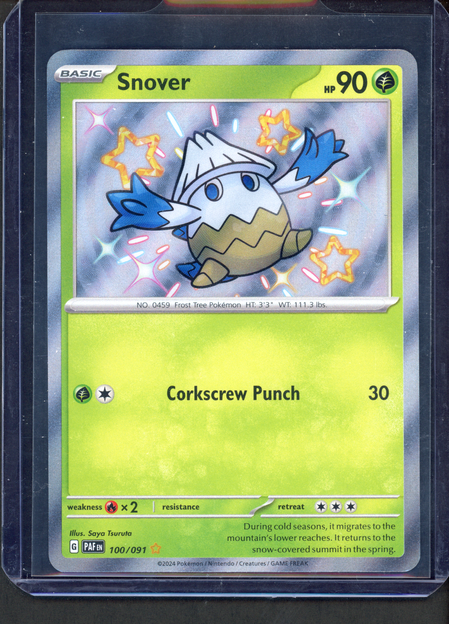 100/091 - Snover – Paldean Fates – Shiny Rare